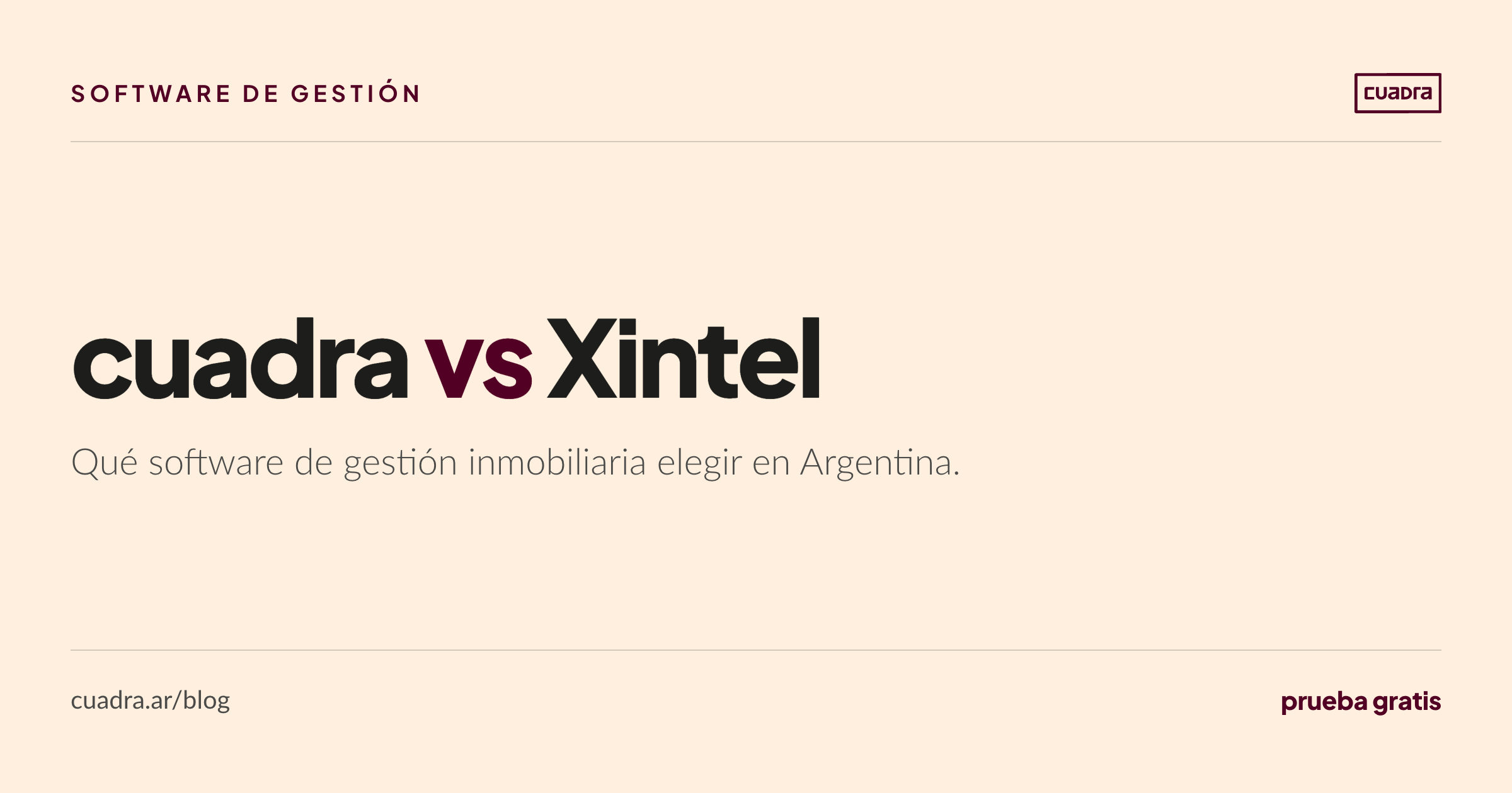 Cuadra vs Xintel