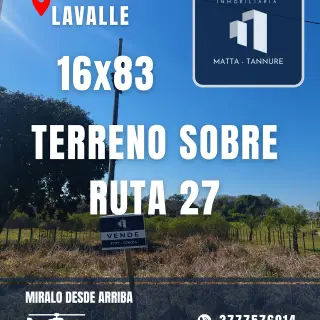 TERRENO EN LAVALLE RP27