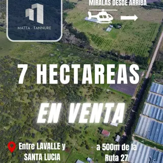 CAMPO A POCOS METROS DE RP27