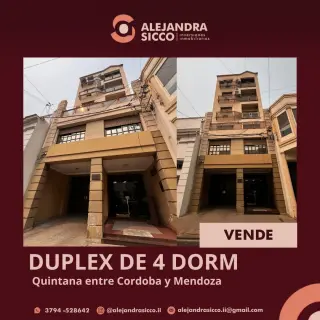 DUPLEX DE 4 DORM 📍Quintana entre Cordoba y Mendoza