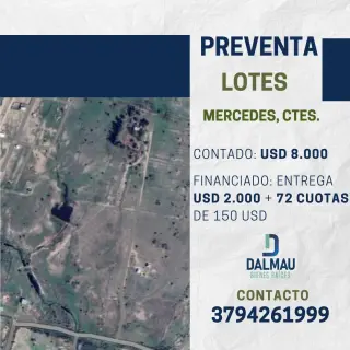 ¡PREVENTA EXCLUSIVA DE LOTES - MERCEDES! 